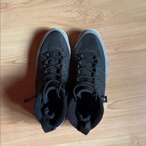 Jordan Black and Gray Sneakers